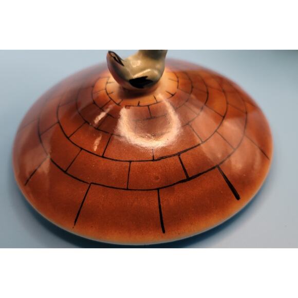 Vintage Red Horse Inn Ceramic Tea Pot English Look Cottage Ware #8405 - Picture 12 of 16